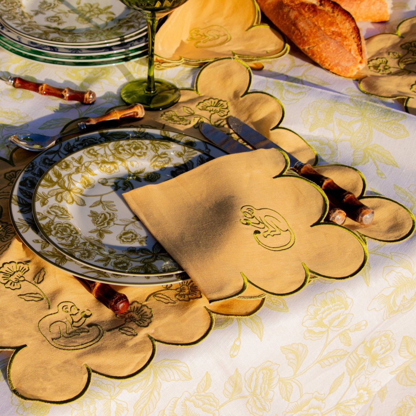Sunlit Moss Napkin - Set of 4 - mosswell.us