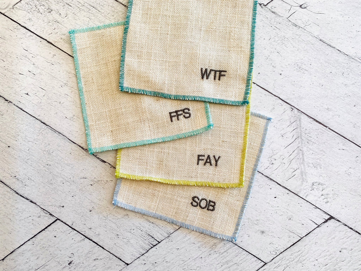 Sweary Cocktail Coasters, set of 8 - mosswell.us
