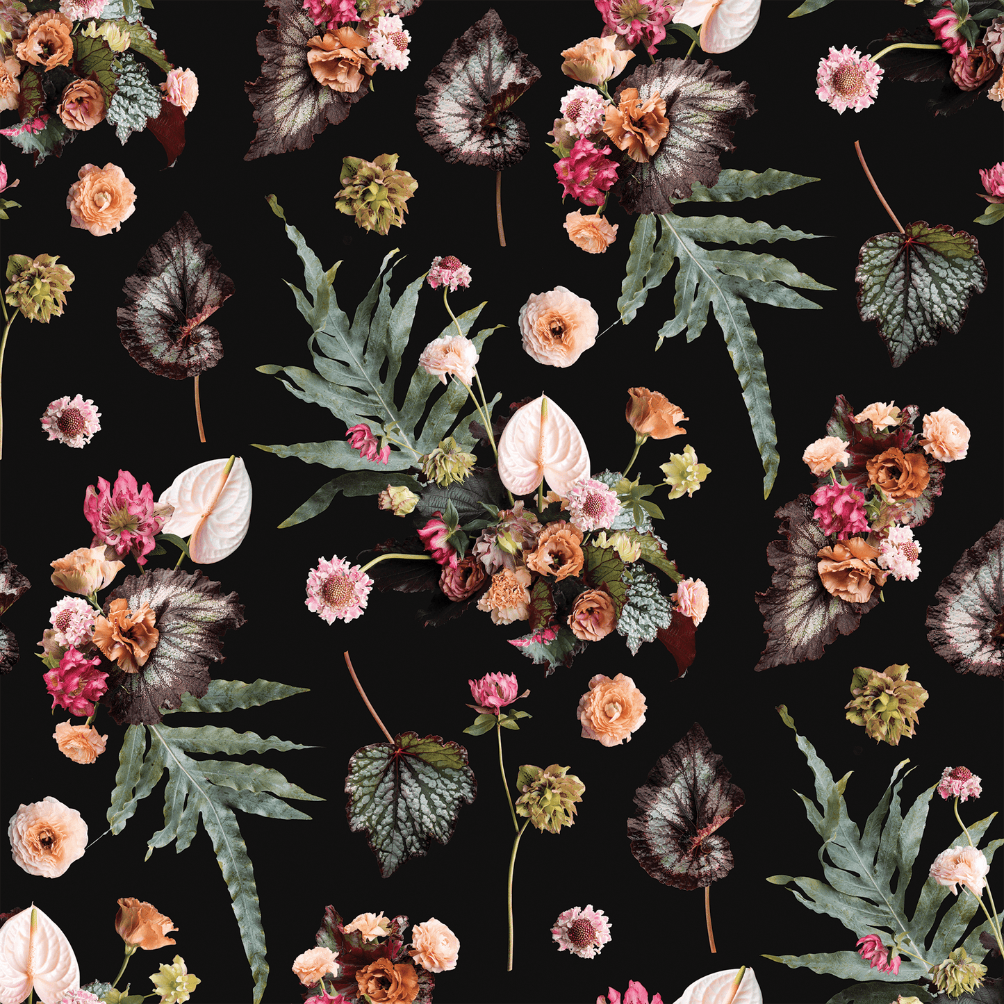 The Little Branch Wallpaper, black - mosswell.us
