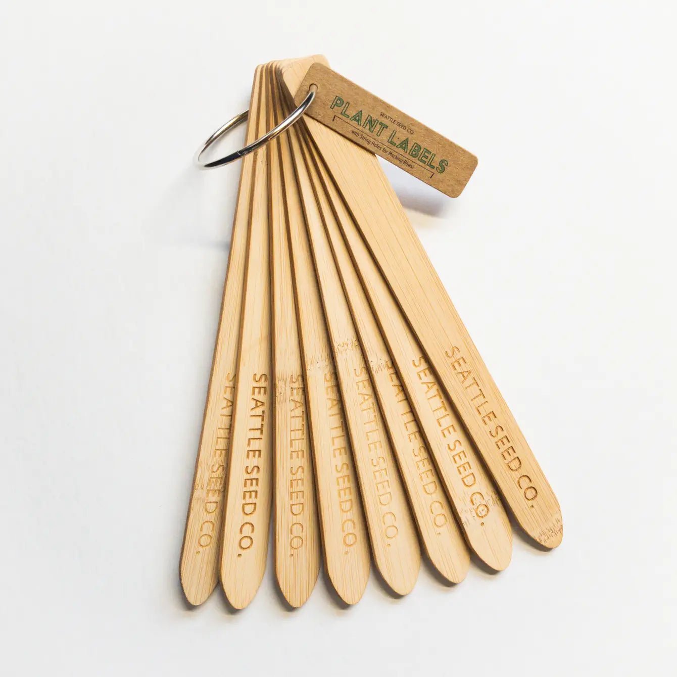 Wooden Plant Identification Labels Bamboo and Eco - friendly - mosswell.us