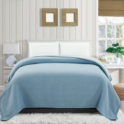 100% Merino Wool Reversible Blanket - mosswell.us