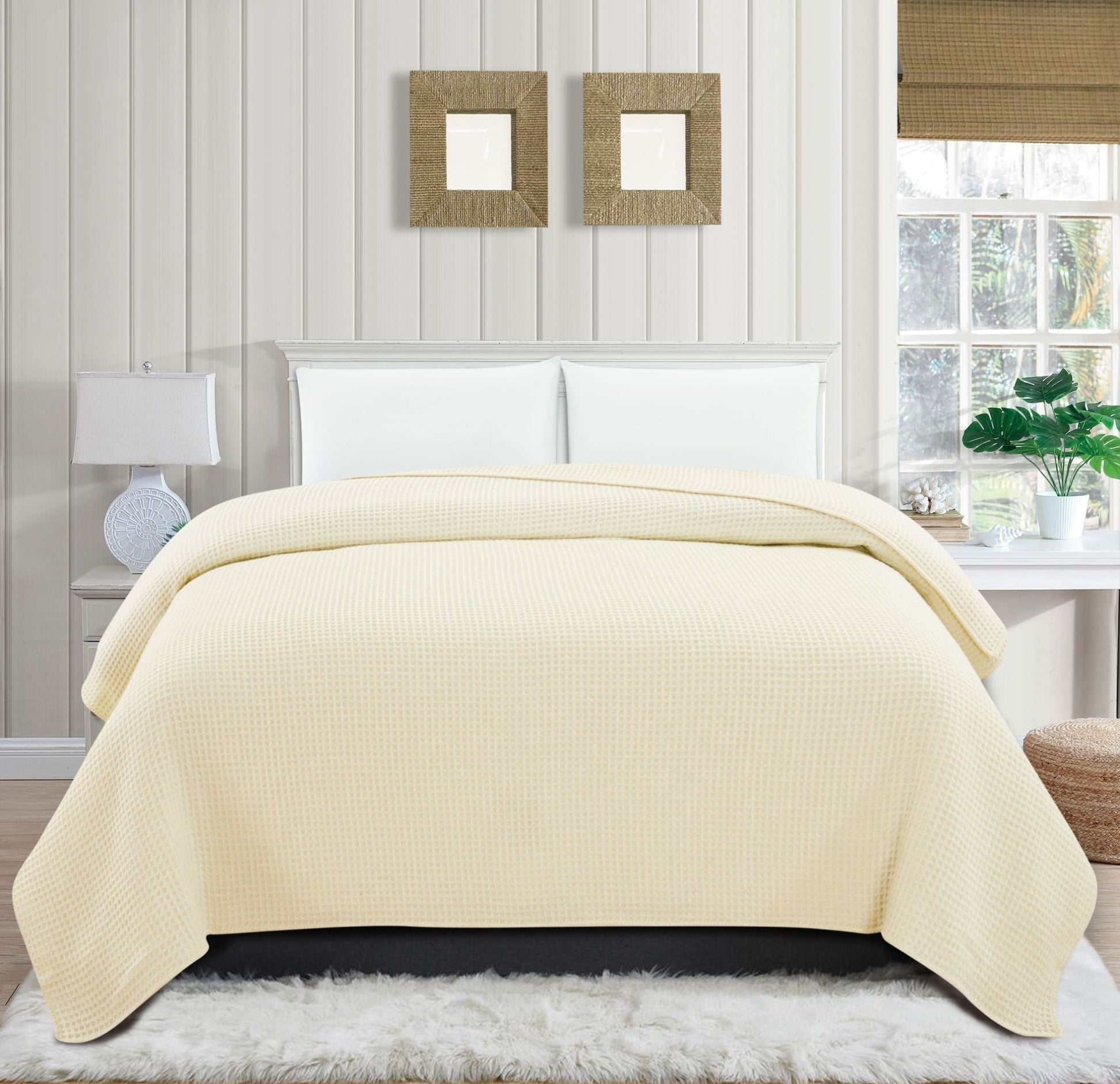 100% Merino Wool Waffle Weave Blanket - mosswell.us
