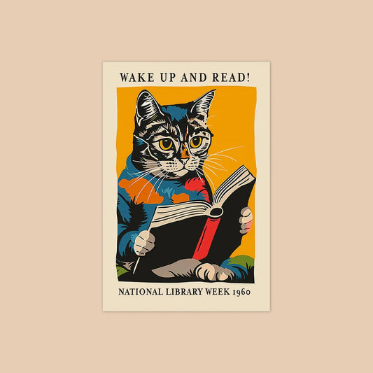 1960 Vintage Cat Poster - mosswell.us