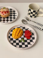6 - Pack Modern Checkered Flatware Sets ( $4 / count ) - mosswell.us