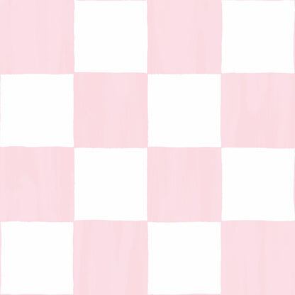 Checkers Wallpaper, blush