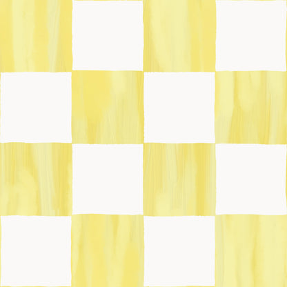 Checkers Wallpaper, lemon