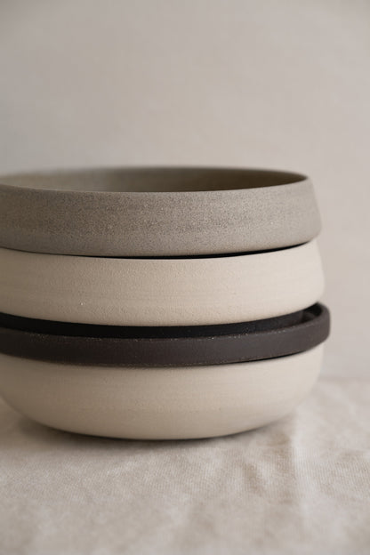 Handmade Stoneware Dinner Plate - Pumpernickel