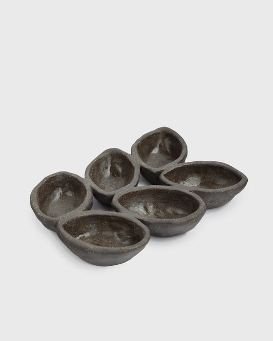 Handmade Stoneware Serving Dish - Pumpernickel