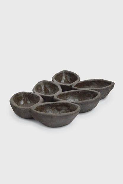 Handmade Stoneware Serving Dish - Pumpernickel