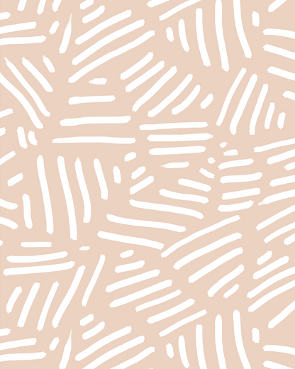 Simple Stripes Wallpaper, peach