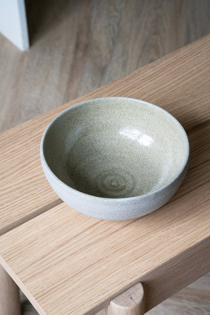 Handmade Stoneware Ramen Bowl - Concrete