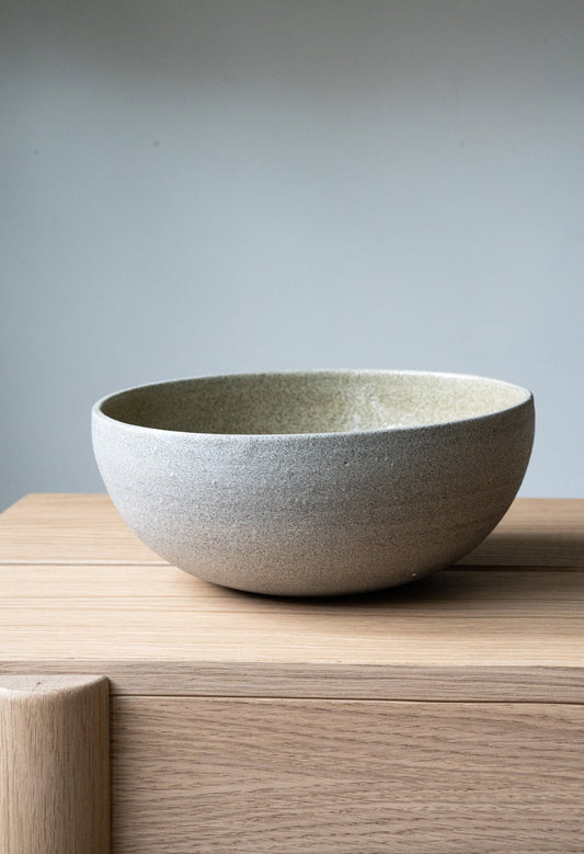 Handmade Stoneware Ramen Bowl - Concrete
