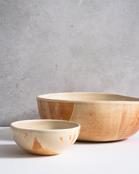 Stoneware Salad Serving Bowl