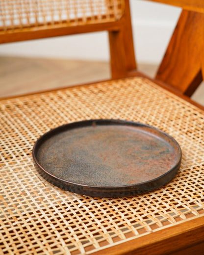 Rust Stoneware Dinner Plate