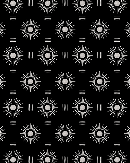 Sun Rays Wallpaper, black and white