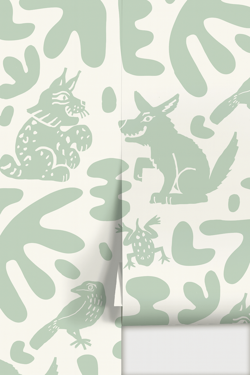 Abstract Animales Wallpaper, mint - mosswell.us