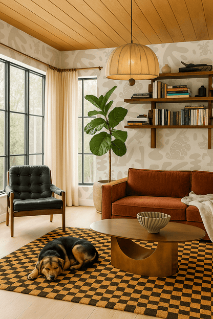 Abstract Animales Wallpaper, white & neutral - mosswell.us