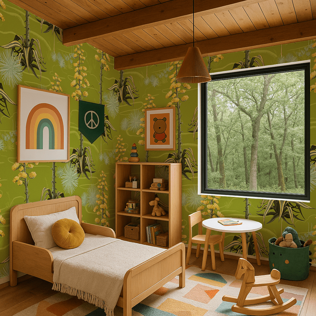 Agave Valley Wallpaper, green - mosswell.us