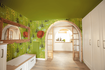 Agave Valley Wallpaper, green - mosswell.us