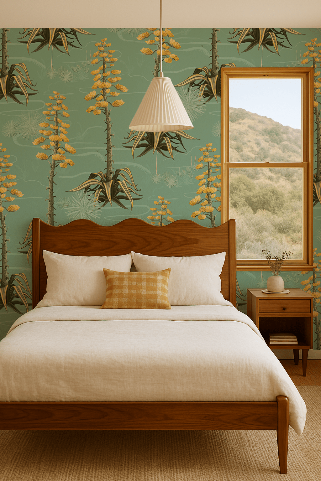 Agave Valley Wallpaper, mint - mosswell.us