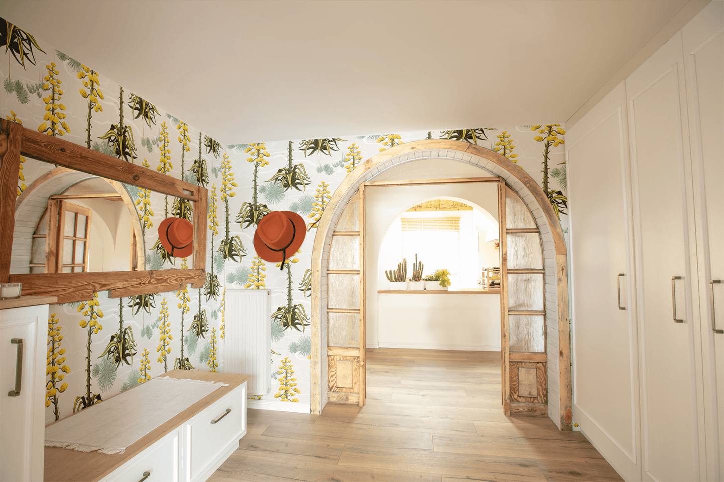 Agave Valley Wallpaper, off - white - mosswell.us