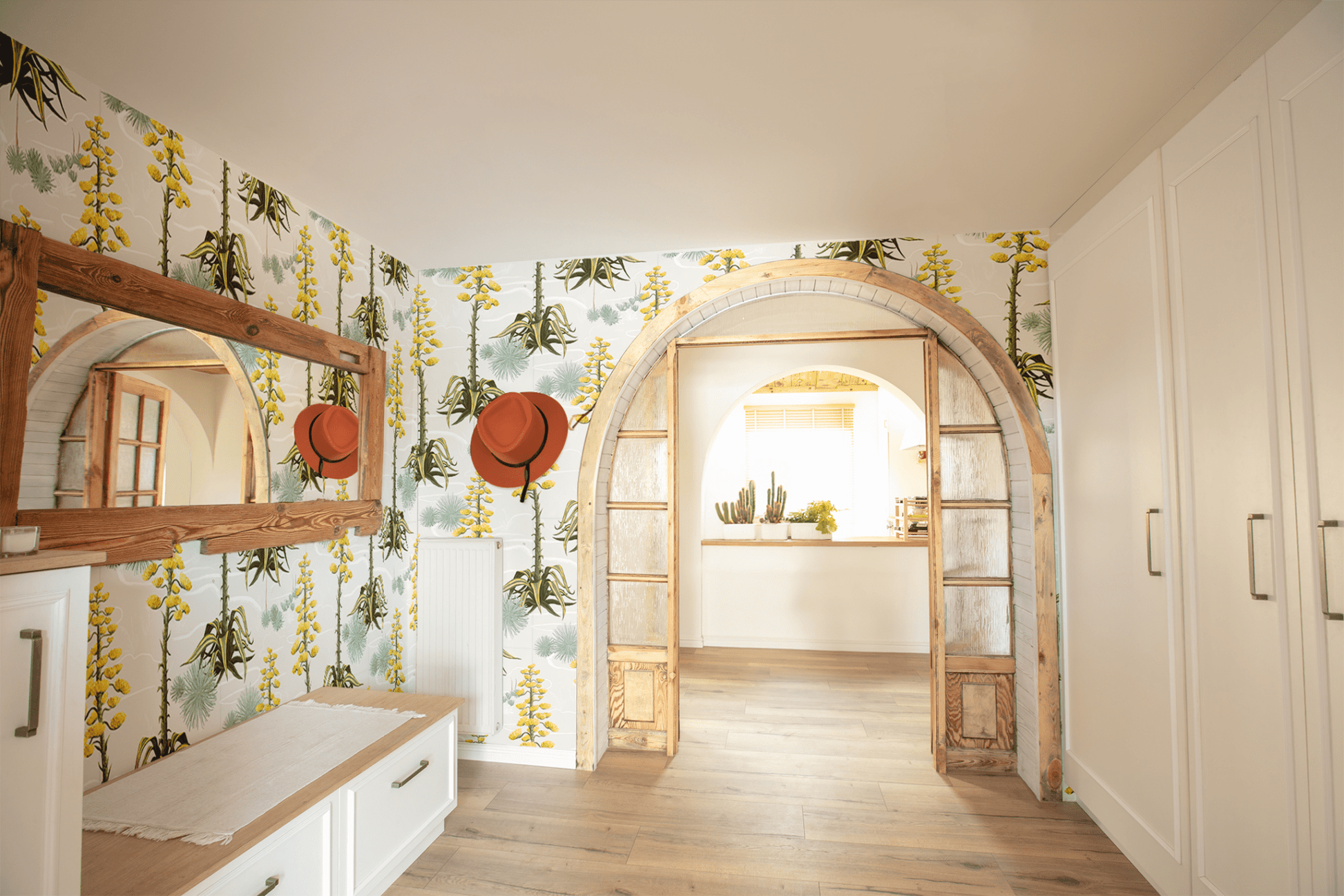 Agave Valley Wallpaper, off - white - mosswell.us