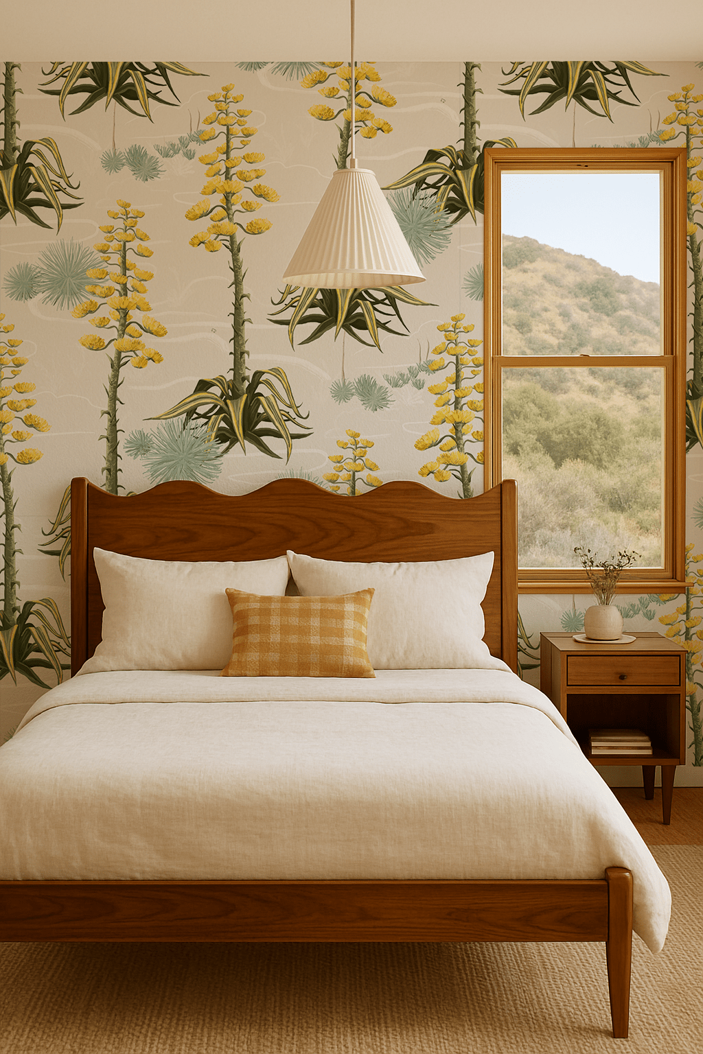 Agave Valley Wallpaper, off - white - mosswell.us