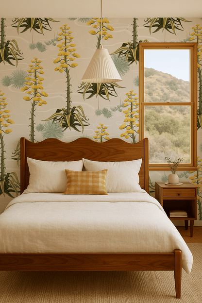 Agave Valley Wallpaper, off - white - mosswell.us