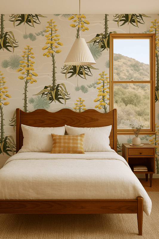 Agave Valley Wallpaper, off - white - mosswell.us