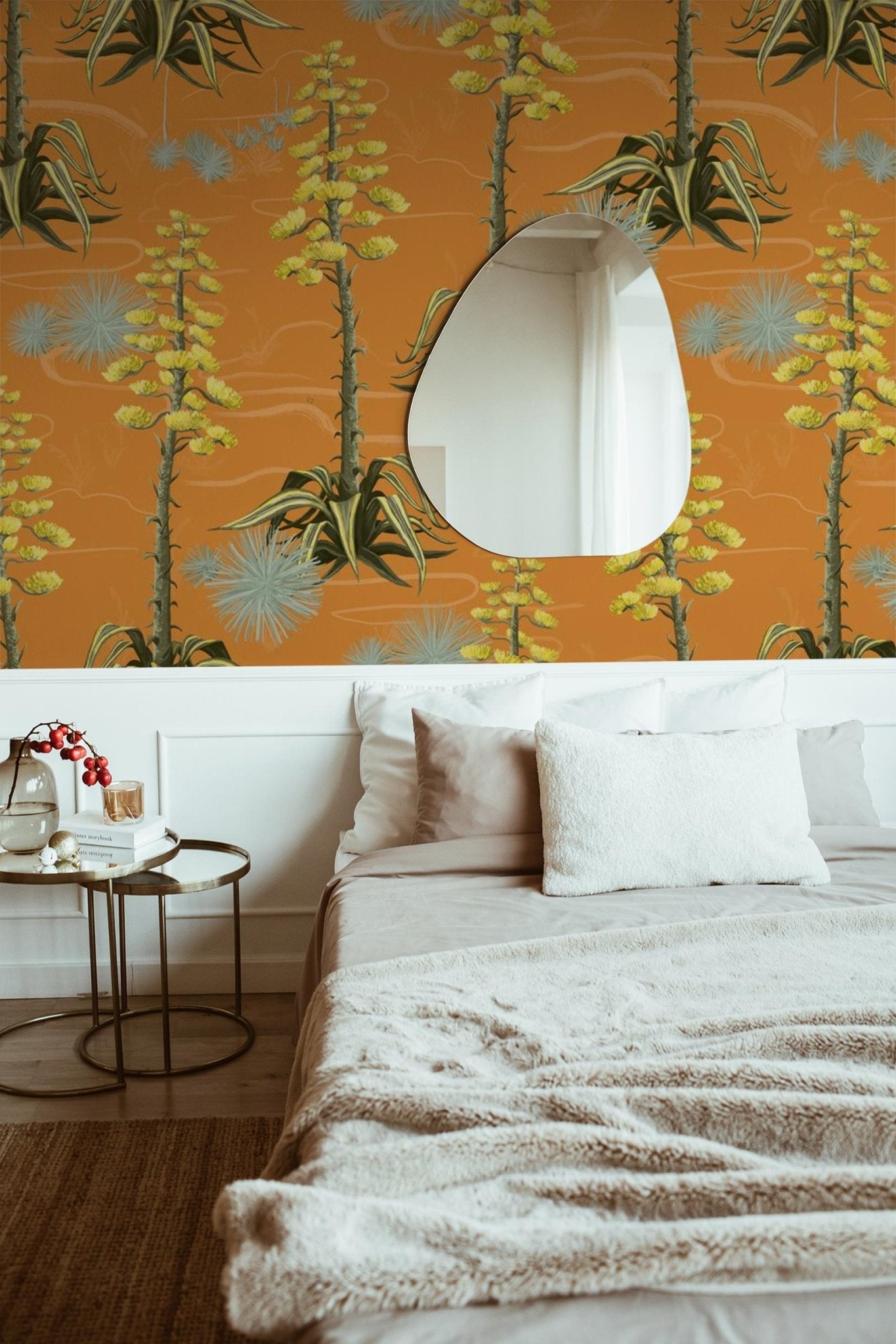 Agave Valley Wallpaper, orange - mosswell.us