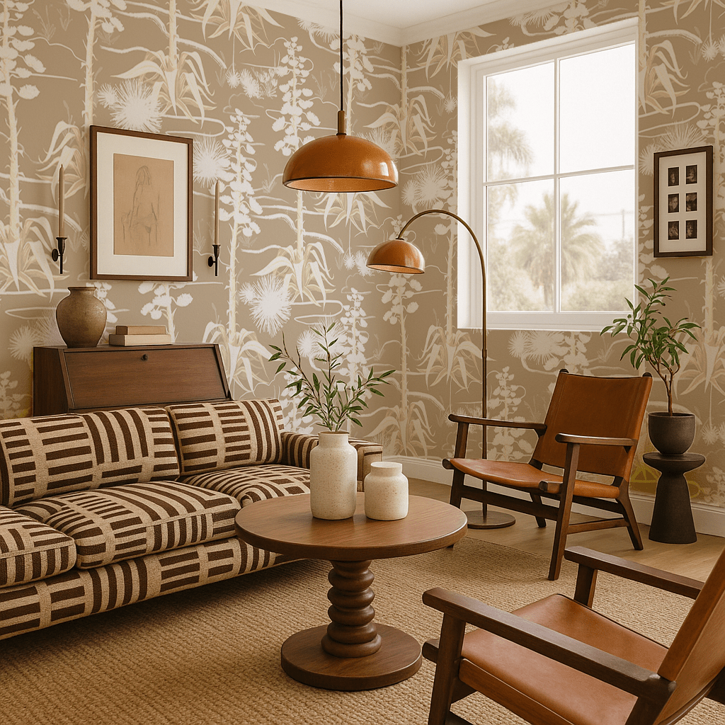 Agave Valley Wallpaper, tan and white - mosswell.us