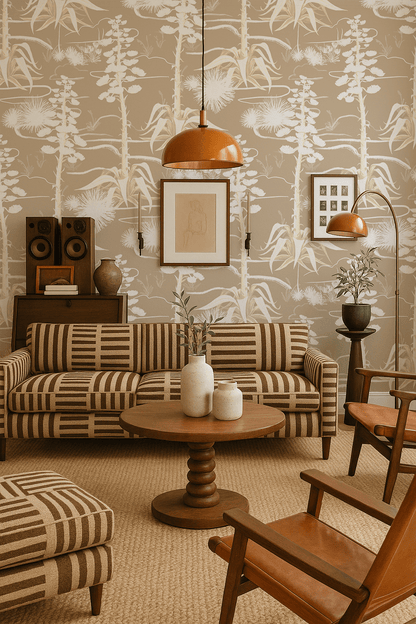 Agave Valley Wallpaper, tan and white - mosswell.us
