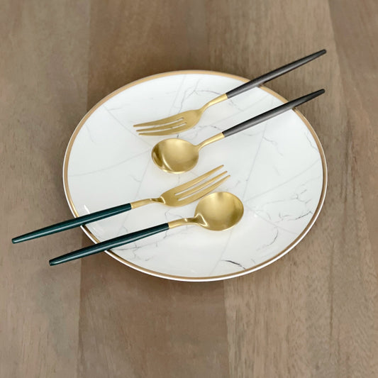 Altin Dessert Spoon and Fork Set - mosswell.us