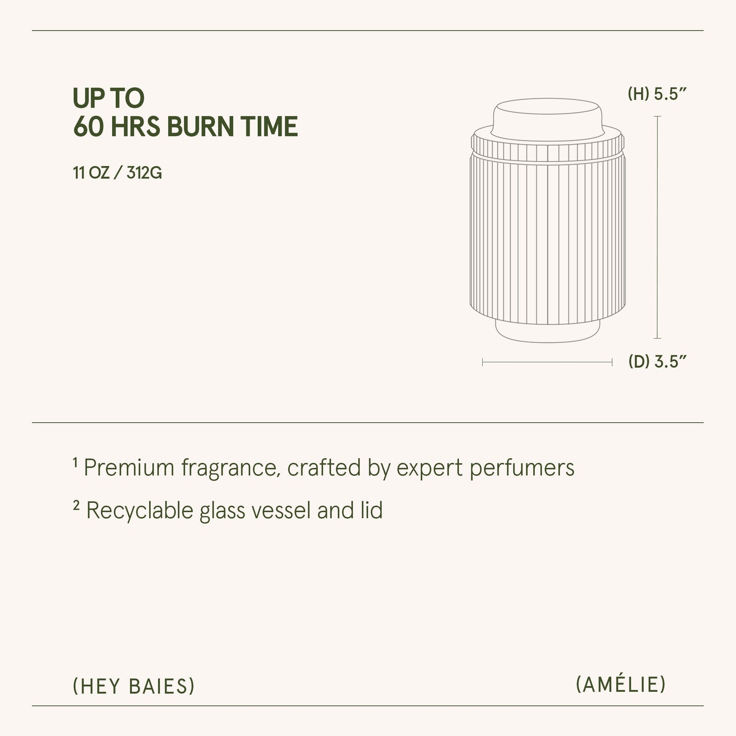 Amélie – Hey Baies Candle - mosswell.us