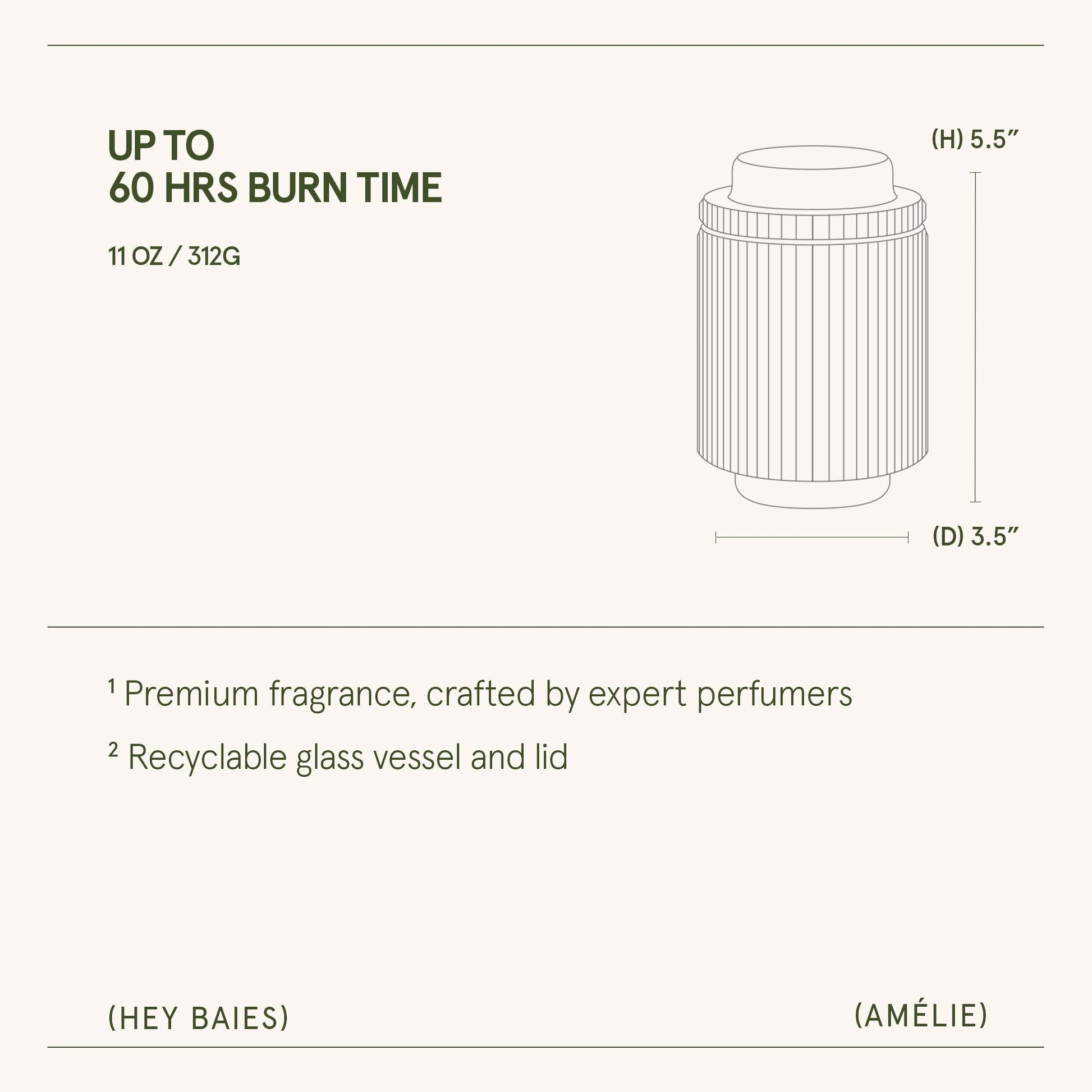 Amélie – Hey Baies Candle - mosswell.us