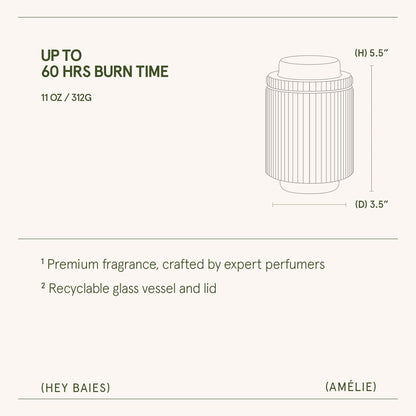 Amélie – Hey Baies Candle - mosswell.us