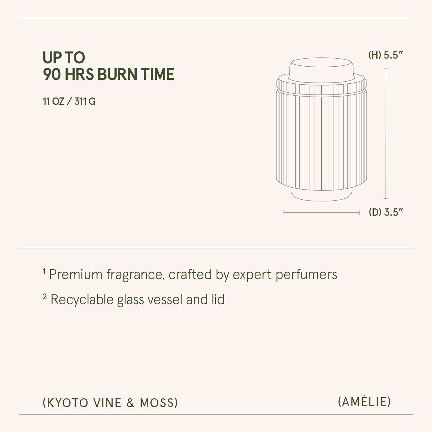 Amélie– Kyoto Vine & Moss Candle - mosswell.us