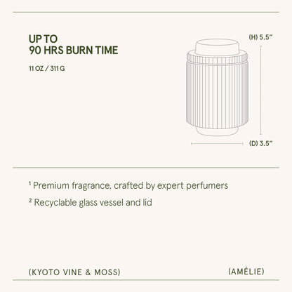 Amélie– Kyoto Vine & Moss Candle - mosswell.us