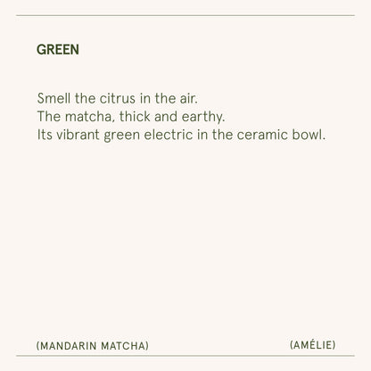 Amélie – Mandarin Matcha Candle - mosswell.us