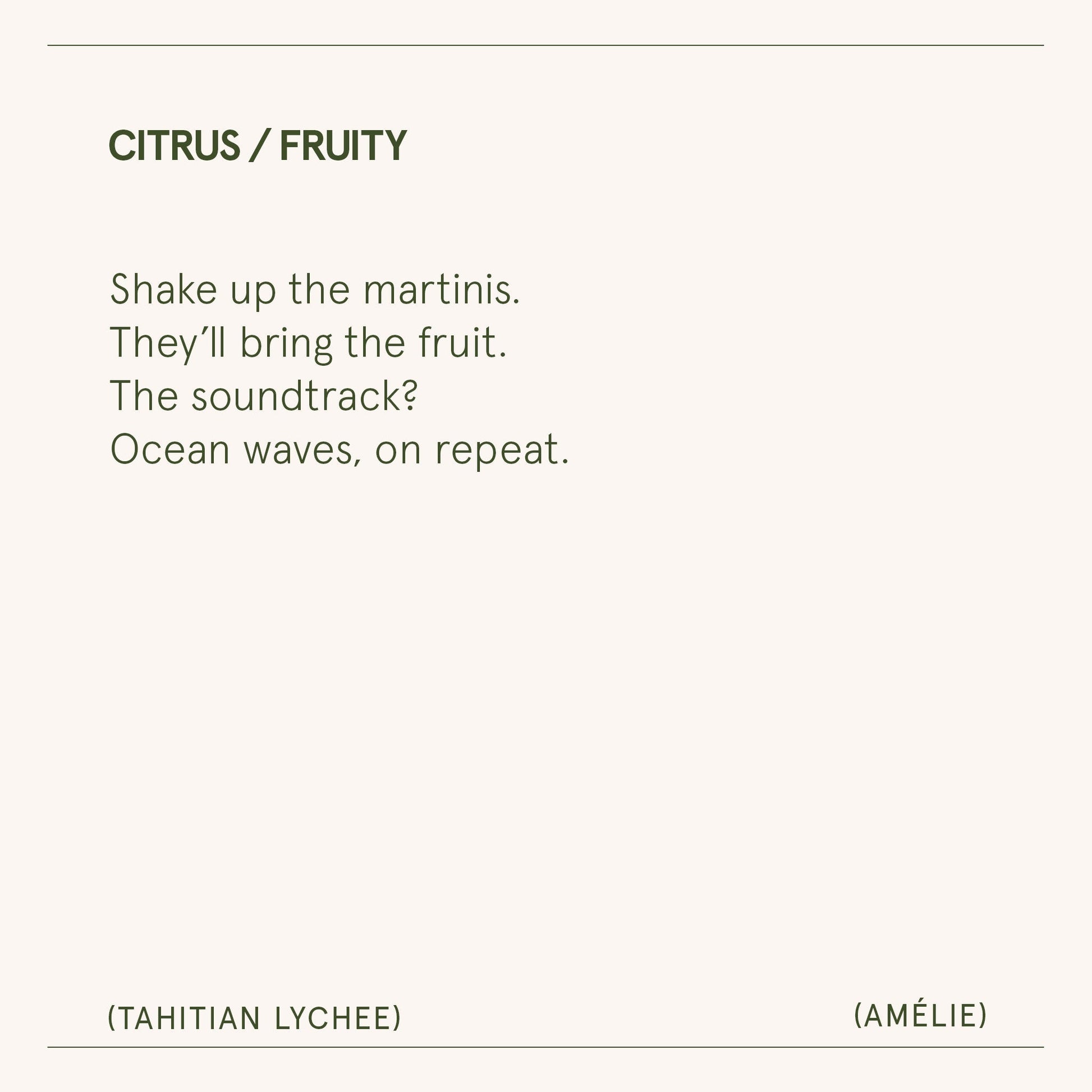 Amélie – Tahitian Lychee Candle - mosswell.us