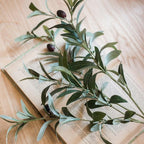 Artificial Fruit Faux Olive Stem 28" Tall - mosswell.us