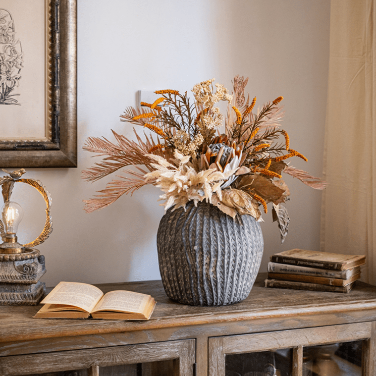 Artificial Silk Natural Fall Designer Flower Bouquet - mosswell.us