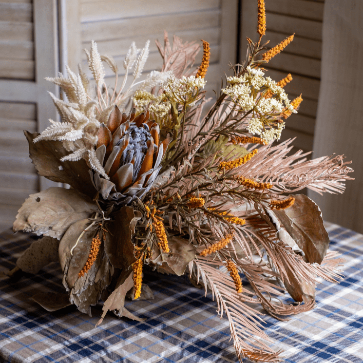 Artificial Silk Natural Fall Designer Flower Bouquet - mosswell.us