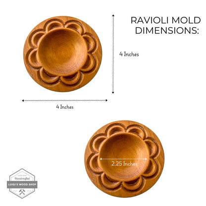 Artisan Ravioli Mold – Solid Wood, Detailed Design - mosswell.us