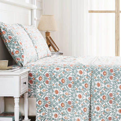 Arts & Crafts Floral Printed Pillowcase Pair - mosswell.us