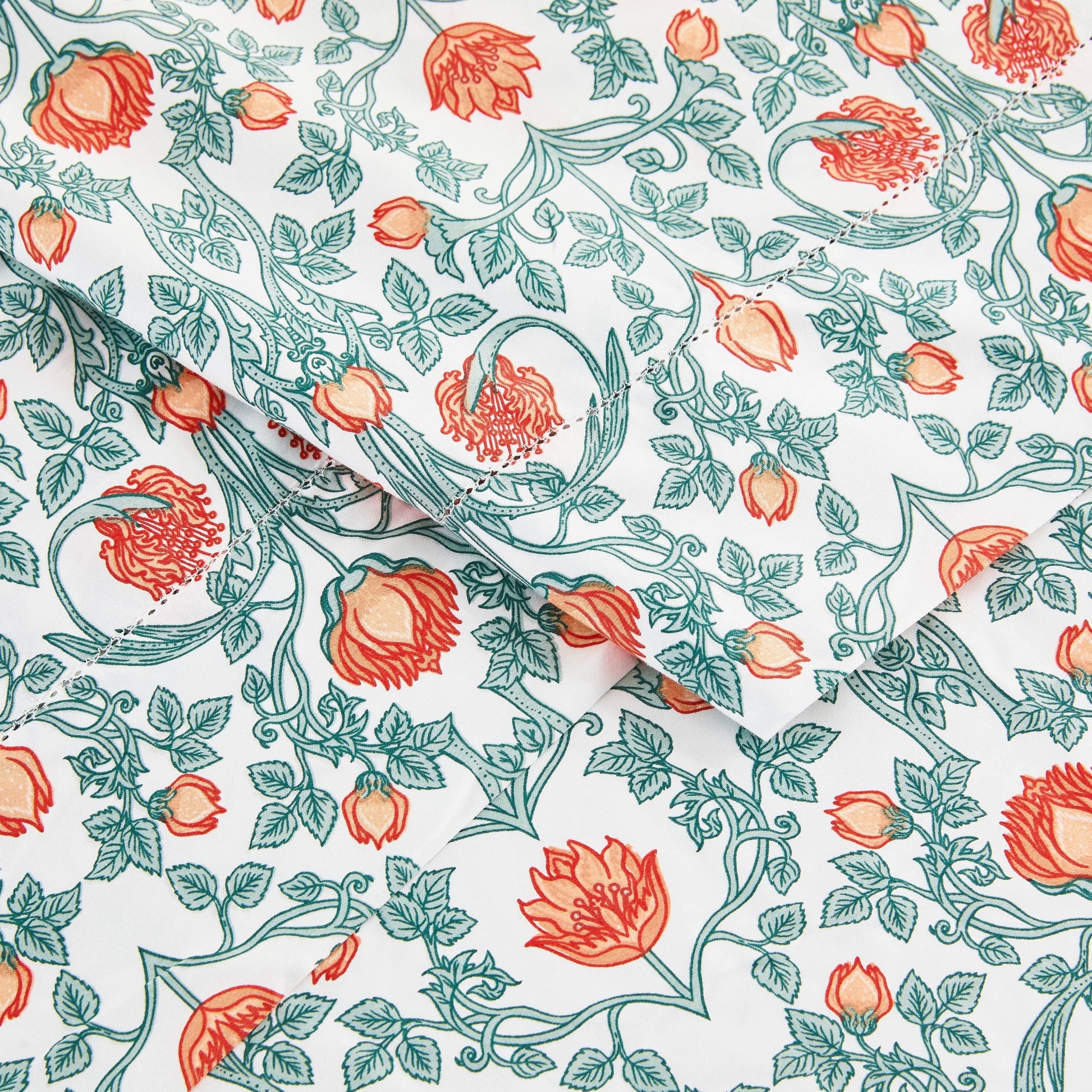 Arts & Crafts Floral Printed Sheet Set - mosswell.us