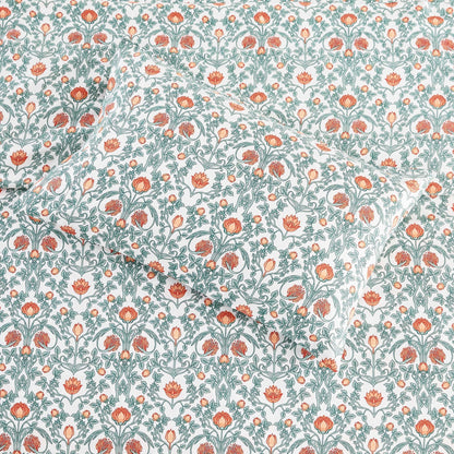 Arts & Crafts Floral Printed Sheet Set - mosswell.us