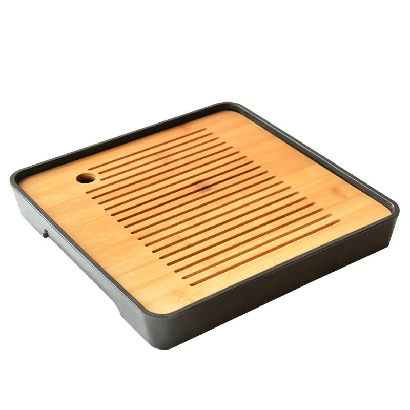 Bamboo Melamine Tea Tray for Japanese Kung Fu Tea Set - mosswell.us