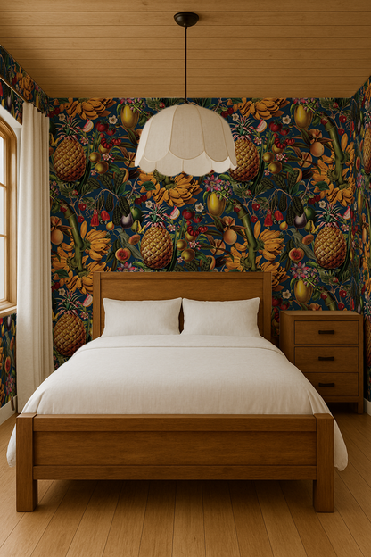 Juicy Fruit Wallpaper, navy