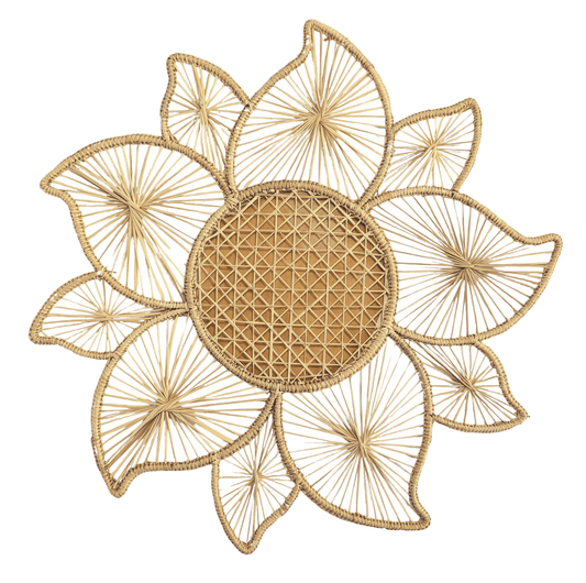 Bloom Handwoven Iraca Placemat - mosswell.us
